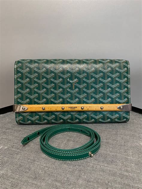 goyard monte carlo clutch green|monte carlo pm crossbody bag.